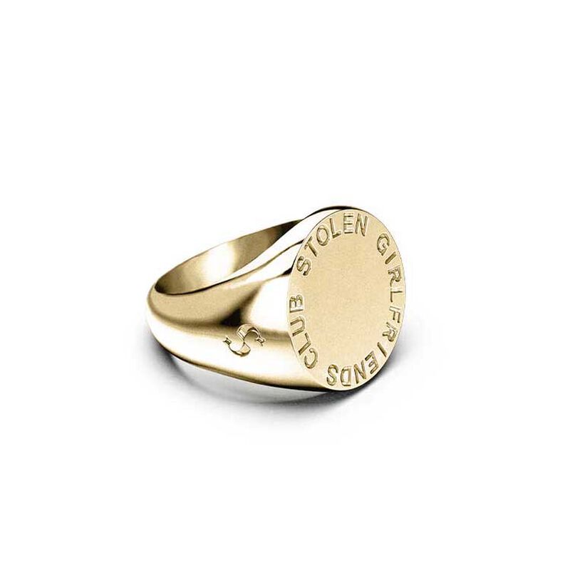 Stolen Girlfriends Club Text Logo Sovereign Ring image number 2